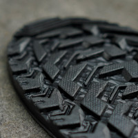 Hand stitched, orange leather long wallet.